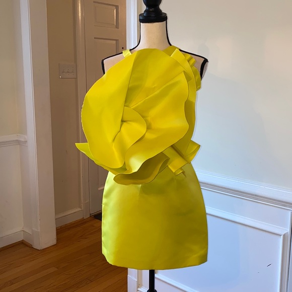 Zara Dresses & Skirts - NWT Bright Yellow Party Dress by Zara SIZE- Small